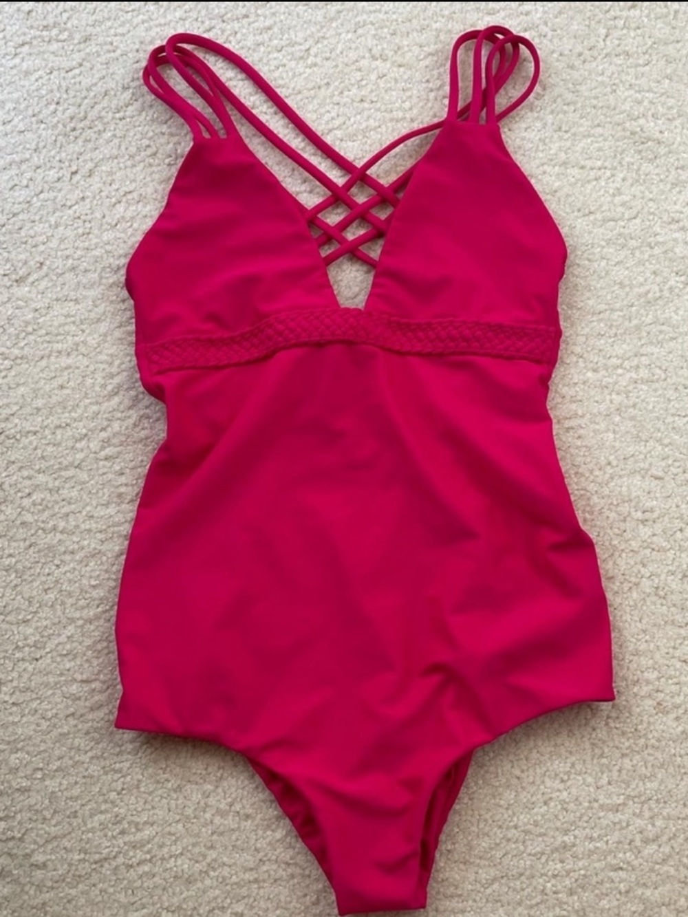 Cami & Jax Pink one piece “Kate” swimsuit, size small